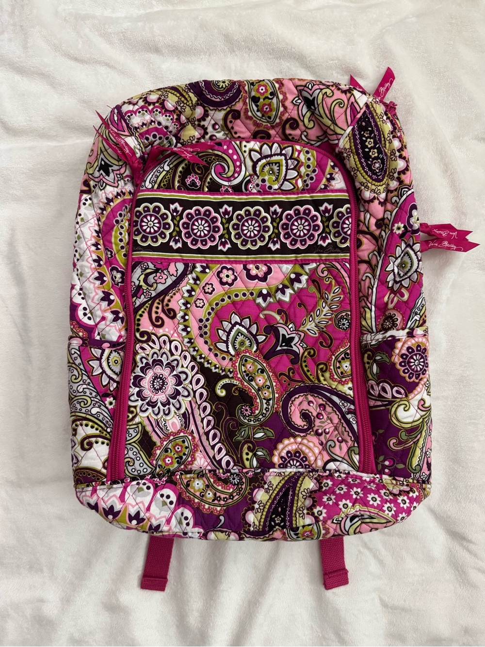 NWOT Vera Bradley Campus Backpack in Very Berry Paisley!